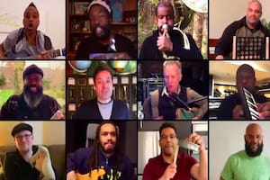 Sting y Jimmy Fallon armaron una banda con instrumentos caseros en videollamada