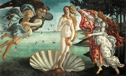 "El nacimiento de Venus" del pintor renacentista italiano Sandro Botticelli fue inspirado por el largamente cancelado De Reum Natura de Lucrecio