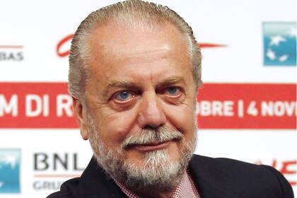 El Nápoles italiano informó que su presidente, Aurelio di Laurentiis, de 71 años, dio positivo