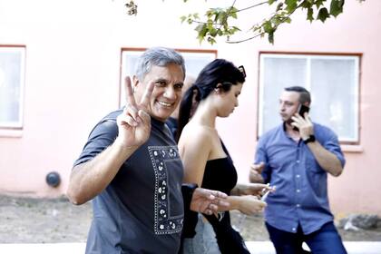 El Negro Enrique llega al acto de Cristina Kirchner en Avellaneda