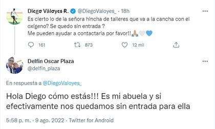 El nieto de Elvira le respondió a Valoyes (Foto: Captura de Twitter)