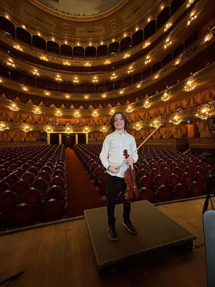 El niño brilló en el Teatro Colón (Foto: Gentileza Andrea Zavaroni)