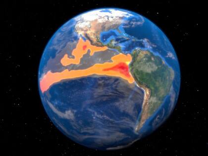 El Niño costero ocurre cuando la temperatura del agua del Pacífico ecuatorial se calienta por encima de un umbral