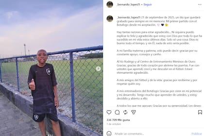 El niño de 11 años agradeció el apoyo de su familia