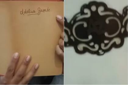 El nombre de Adelia Zárate estaba prescripto en un libro y en las inscripciones de la puerta