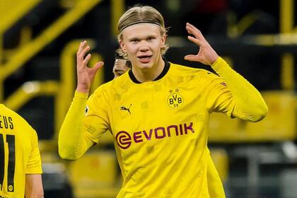 El noruego Erling Haaland, de Borussia Dortmund, otra de las joyas cotizadas en el mercado de Transfermarkt