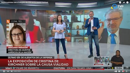 El noticiero de la TV Pública y la cobertura del alegato defensivo de Cristina Kirchner en el juicio de Vialidad
