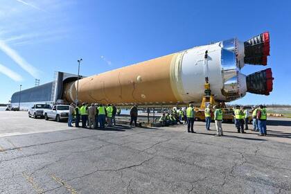 El núcleo del cohete será transportado por agua desde la fábrica en Nueva Orleans