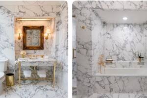 Trump avanza con la remodelación de la Casa Blanca: la extravagante transformación de un baño