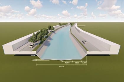 El nuevo canal tendrá mayor capacidad de descarga, hasta 900 m³ por segundo