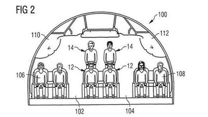 El nuevo diagrama de asientos con una fila central de doble altura