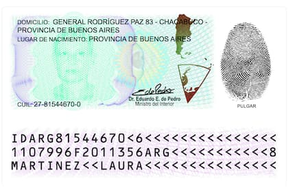 El nuevo DNI incluye un mapa ampliado de la Argentina que incorpora la plataforma bicontinental