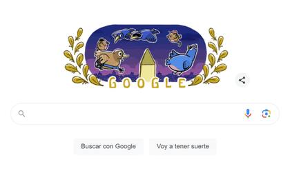 El nuevo doodle de Google por la competición olímpica