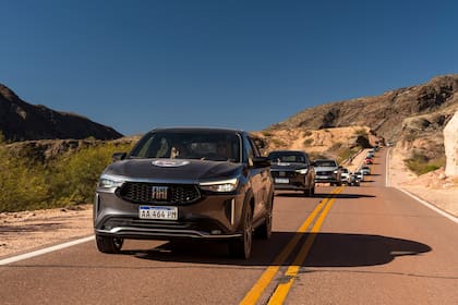 El nuevo Fiat Fastback, durante la presentación en Salta