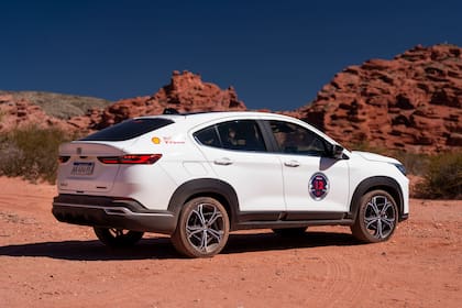 El nuevo Fiat Fastback, durante la presentación en Salta