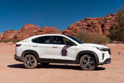 El nuevo Fiat Fastback, durante la presentación en Salta