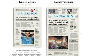 El nuevo formato saldrá desde mañana