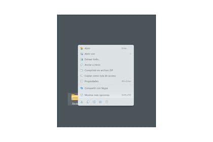 El nuevo menú contextual de Windows 11; menos opciones, más clics