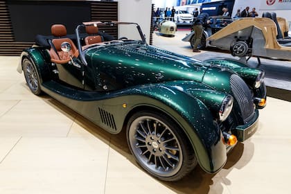 El nuevo Morgan Plus 6 se presenta durante el día de prensa en el 89º Salón Internacional del Automóvil de Ginebra en Ginebra, Suiza, el miércoles 6 de marzo de 2019.