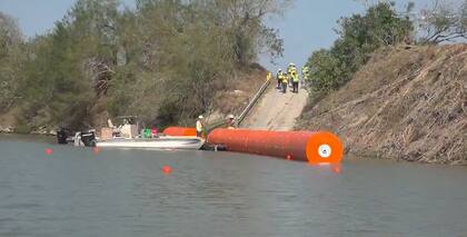 El nuevo muro flotante se extiende por más de 500 millas en la frontera sur de Estados Unidos (X/@CBP)