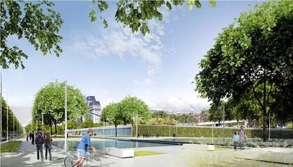 El nuevo parque lineal contribuirá a ampliar el tiempo de estada de los visitantes en esa área