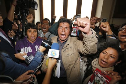El nuevo presidente electo Pedro Castillo por el partido político Perú Libre