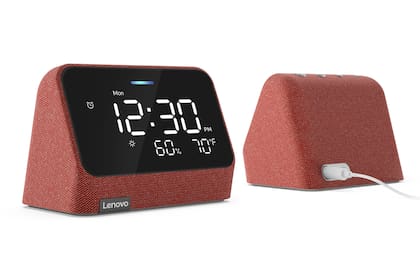El nuevo Smart Clock Essential de Lenovo presentado en la CES 2022 permite interactuar con Alexa