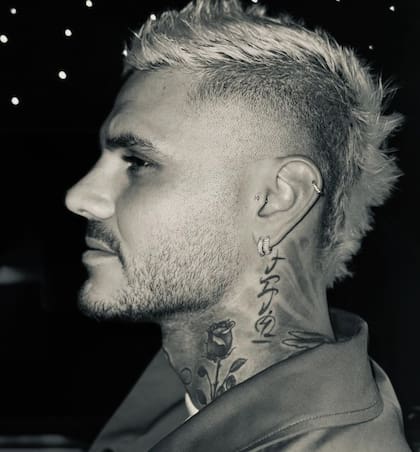 El nuevo tatuaje de Mauro Icardi (Captura: Instagram @sangrejaponesa)