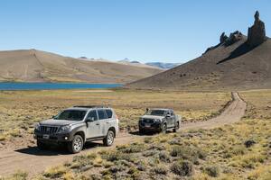 El nuevo tramo de la RP 41 Sur es muy precario aún: conviene hacerlo en dos vehículos y con doble auxilio.