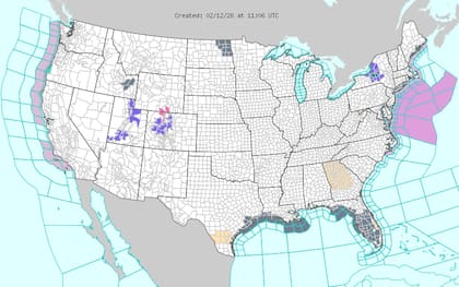 El NWS destaca temperaturas excepcionales en el centro de Estados Unidos, con valores que se sitúan entre 15 y 30°F por encima del promedio histórico