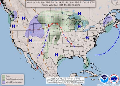 El NWS extendió advertencias de congelamiento para la cuenca occidental de Uinta en Utah, donde las temperaturas descenderán hasta 26 °F (-3 °C)
