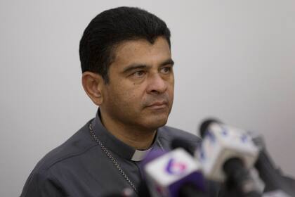 El obispo de Matagalpa, Rolando Álvarez, detenido por el régimen nicaragüense (AP Foto/Moisés Castillo, Archivo)