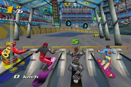 El objetivo en cada competencia de SSX Tricky no es solo correr, sino también hacer los mejores trucos.