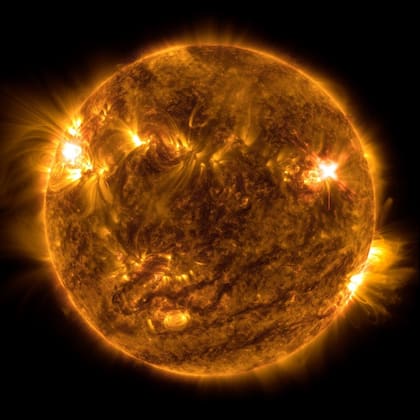 El Observatorio de Dinámica Solar de la NASA capturó la llamarada solar (Foto: NASA/SDO)