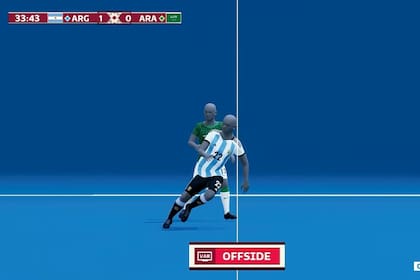 El offside de Lautaro Martínez ante Arabia Saudita: así lo marcó el VAR