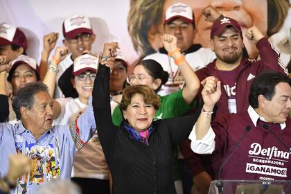 El oficialismo en México capturó cómodamente un importante bastión histórico de la oposición con el triunfo de la candidata de Morena, Delfina Gómez, en los comicios en el Estado de México. (CLAUDIO CRUZ / AFP)