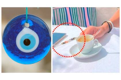 El "ojo de la suerte" que Antonela Roccuzzo lleva colgado de su teléfono celular