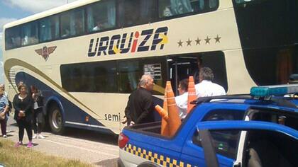 El ómnibus donde viajaba Descalzo