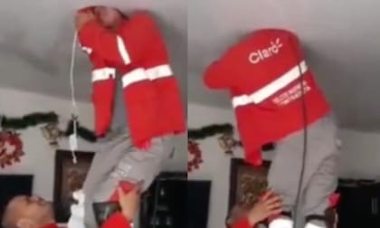 El operario estaba realizando un proceso de instalación en el hogar (Foto: Instagram:@alertabogotá)