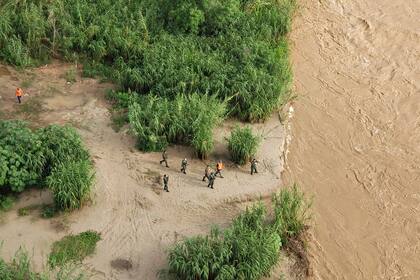 El operativo de rescate en el Río Bermejo