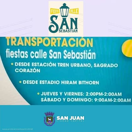 El operativo de transporte dispuesto por los festejos