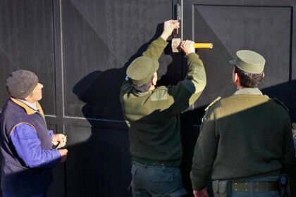 El operativo en el galpón de la calle Güer Aike