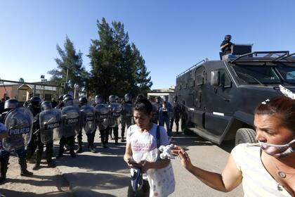 El operativo familiar impidió que familiares de detenidos se acercasen a la puerta del complejo penal de San Martín