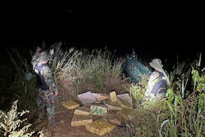 En un operativo nocturno, decomisaron 450 kilos de marihuana a la vera del río Paraná