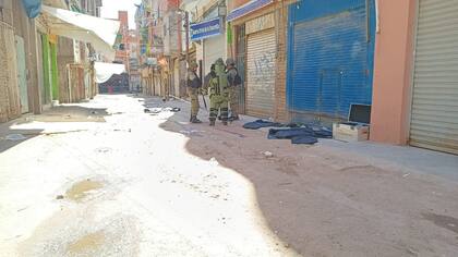 El operativo se realizó en Pasaje San Juan, entre los pasajes Sol y Bolívar.