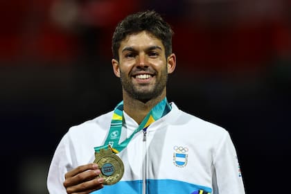 El orgullo de Facundo Díaz Acosta con la medalla dorada del single masculino panamericano
