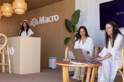 El original espacio de Banco Macro en el ingreso de Experiencia Living.