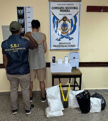 El otro delincuente y los elementos secuestrados