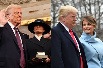 El outfit que eligió Melania Trump para la toma de posesión en 2025 y en 2017; con siete años de diferencia, así cambió su estilo