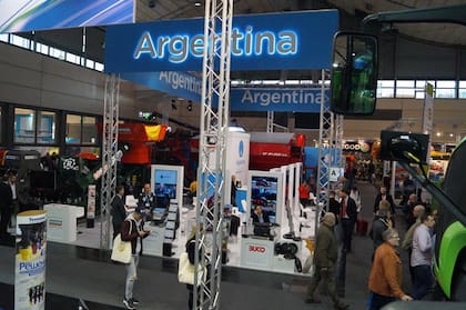 El pabellón argentino en Agritechnica